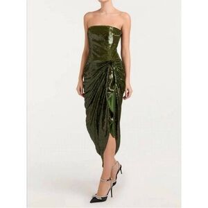 CINQ A SEPT shea dress in seaweed